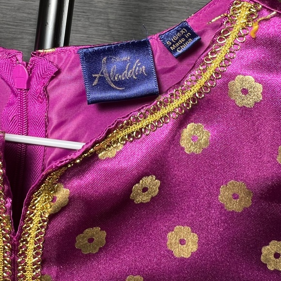 Disney Jasmine Premium Costume Magenta Kids 6/6X Embellished Jumpsuit - Picture 6 of 10